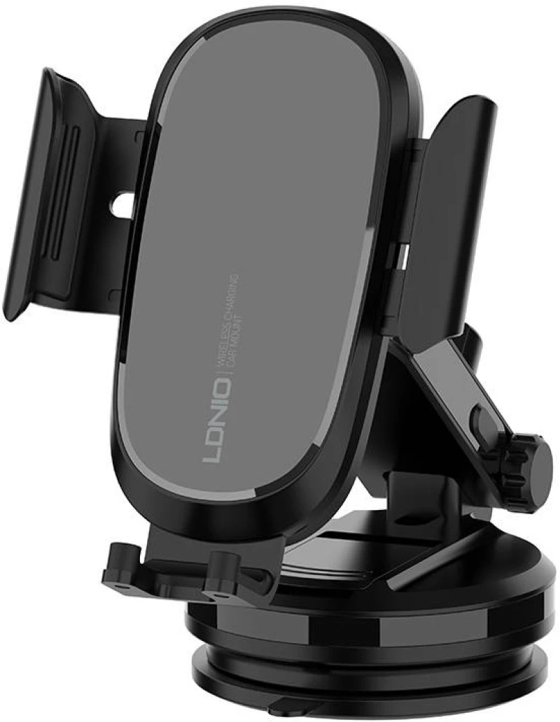 LDNIO LDNIO Gravity Car Mount ,MW21-1, with inductive charger 15W (Black) 043115