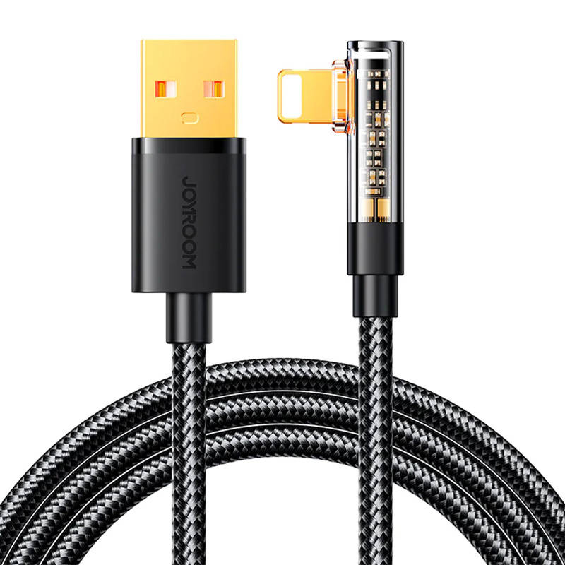 Joyroom Angle Cable to USB-A / Lightning / 1.2m Joyroom S-UL012A6 (black) 045008