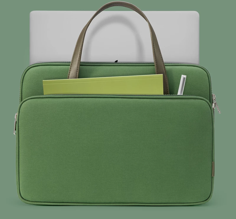 Tomtoc Tomtoc - Laptop Handbag (A11D3T1) - with 4 Compartment and Corner Armor, 14″ - Green 6971937063991