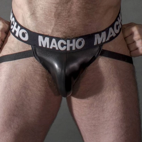 MACHO - MX25NC JOCK BLACK LEATHER