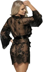 SUBBLIME LACE PEIGNOIR FLARED SLEEVES
