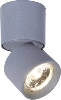 ΕΠΙΤΟΙΧΟ Φ/Σ LED 5W COB 80° 3000K 400LM ΓΚΡΙ ΑΛΟΥΜΙΝΙΟ D5,6XH10CM PLUTO ACA RA33LEDS6GY