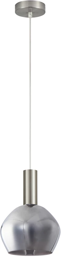 SE21-NM-4-GL2 ADEPT TUBE Nickel Matt Pendant Smoked Glass+ HOMELIGHTING 77-8399