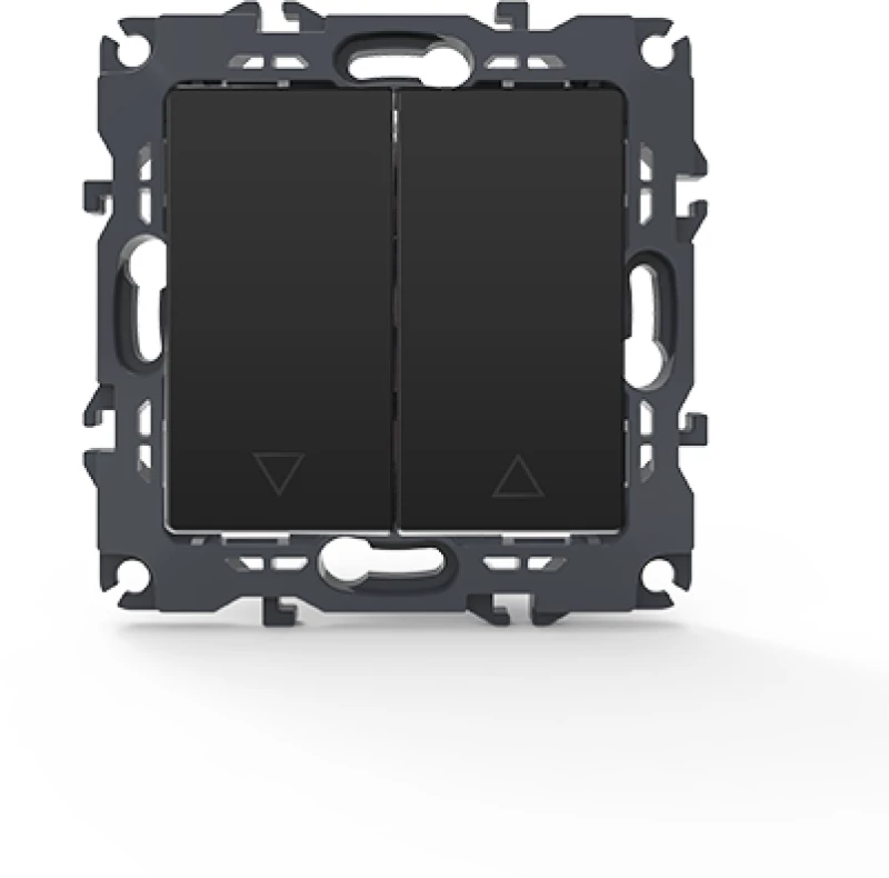PRIME ΜΠΟΥΤΟΝ ΡΟΛΛΩΝ ΜΕ ΚΛΙΠ 1-1P 10A 250VAC IP20 MAT ΑΝΘΡΑΚΙ ACA 1000112205