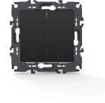 PRIME ΜΠΟΥΤΟΝ ΡΟΛΛΩΝ ΜΕ ΚΛΙΠ 1-1P 10A 250VAC IP20 MAT ΑΝΘΡΑΚΙ ACA 1000112205