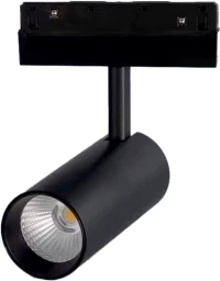 ΜΑΥΡΟ ΜΑΤ ΜΑΓΝΗΤΙΚΟ ΣΠΟΤ 48V DC 12W 3000K 750LM 36° OSRAM RA90 Φ50*110MM ACA HUBE1230B