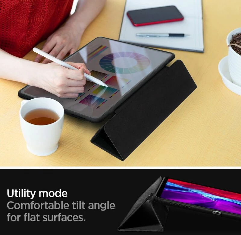 Spigen Husa pentru Apple iPad Pro 12.9 (2021 / 2022) - Spigen Rugged Armor Pro - Black 8809756646751