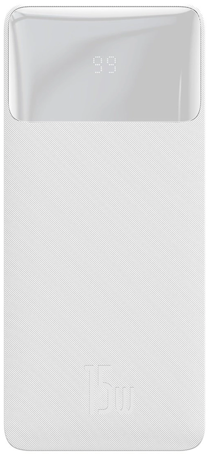 Baseus Baterie externa 30000mAh, 15W - Baseus Bipow Digital Display (PPBD050202) - White 6932172618247