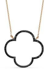 Ασημένιο Ροζ Χρυσό Κολιέ Λουλούδι