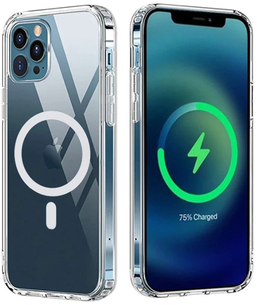 Θήκη για iPhone 13 Mini Mag Safe Σιλικόνης (διάφανο)