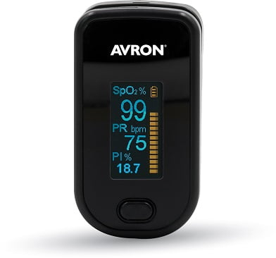 Παλμικό Οξύμετρο Δακτύλου Avron OxyCheck Μαύρο