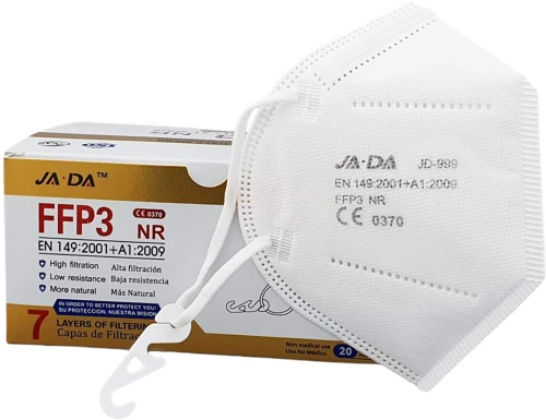Μάσκες Προστασίας JADA FFP3 NR 7ply Filtering Half Mask Λευκό 20 Τεμάχια