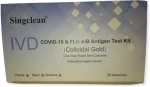 Singclean IVD Σετ Ανίχνευσης Covid-19 & Γρίπης Α/Β 20 τεμάχια