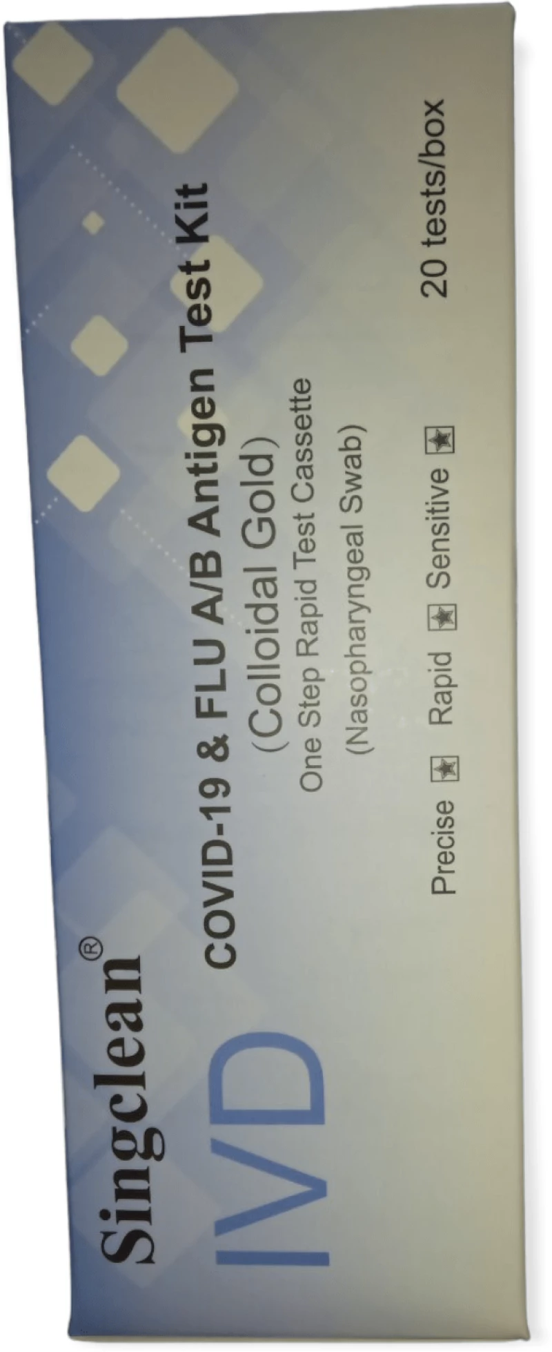 Singclean IVD Σετ Ανίχνευσης Covid-19 & Γρίπης Α/Β 20 τεμάχια