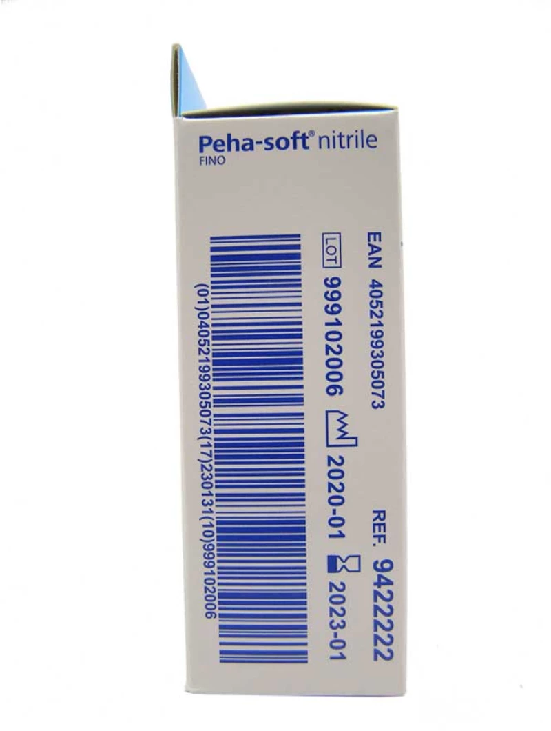 Hartmann Peha Soft Nitrile Fino - Μπλε Γάντια Νιτριλίου 10 Τεμάχια