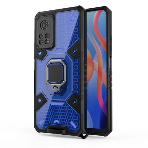 Techsuit Husa pentru Xiaomi Poco M4 Pro 5G - Techsuit Honeycomb Armor - Blue 5949419028128
