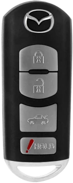 Techsuit Husa pentru cheie Mazda MX-5 Miata, Mazdaspeed - Techsuit Car Key Case (1017.04) - Black 5949419032354