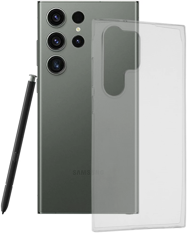 Techsuit Husa pentru Samsung Galaxy S23 Ultra - Techsuit Clear Silicone - Transparent 5949419012592