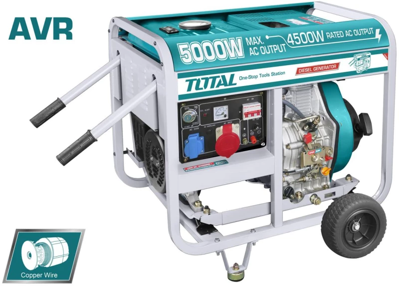 TOTAL ΗΛΕΚΤΡΟΓΕΝΝΗΤΡΙΑ DIESEL ΤΡΙΦΑΣΙΚΗ 5.000W (TP450003) ως