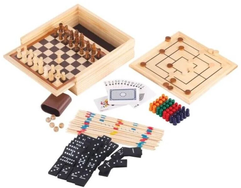 Ξύλινo Σετ Επιτραπέζιων Παιχνιδιών 50 σε 1 - Natural Games (61139419)