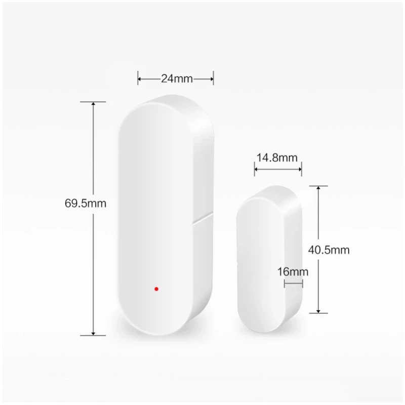 Smart sensor No brand PST-WD002, For Door/Window, Wi-Fi, Tuya Smart, White - 91001