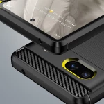 Techsuit Husa pentru Google Pixel 7a - Techsuit Carbon Silicone - Black 5949419003767
