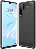 Techsuit Husa pentru Huawei P30 Pro / P30 Pro New Edition - Techsuit Carbon Silicone - Black 5949419061880