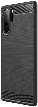 Techsuit Husa pentru Huawei P30 Pro / P30 Pro New Edition - Techsuit Carbon Silicone - Black 5949419061880