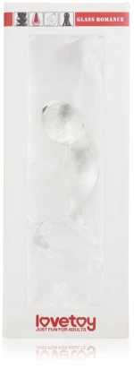 Γυάλινη Πρωκτική Σφήνα Glass Romance Curved Butt Plug - Lovetoy