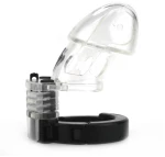 Clear adjustable chastity cage