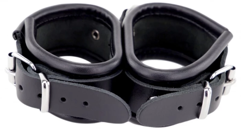 Χειροπέδες Double Leather BDSM Handcuffs