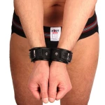 Χειροπέδες Double Leather BDSM Handcuffs