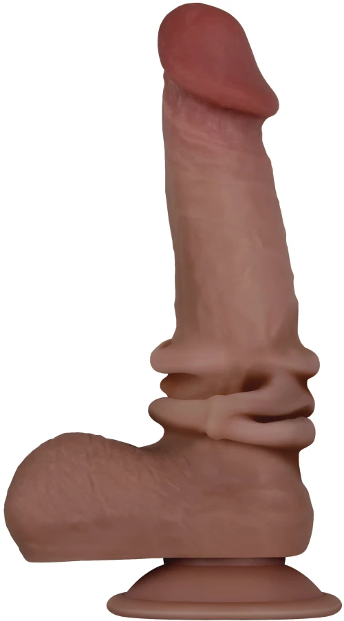 FLEX SKIN POSEABLE DILDO 19.7 CMS DARK