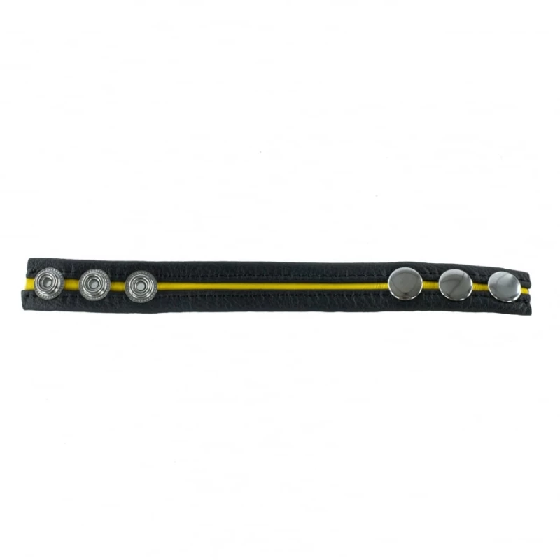 Cockring en cuir Jaune