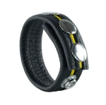Cockring en cuir Jaune
