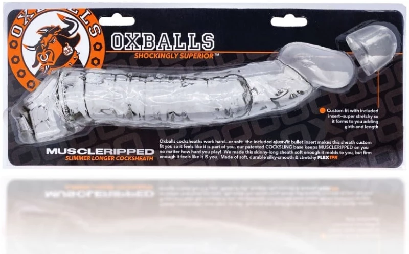 Προέκταση Πέους Oxballs Muscle Ripped Cocksheat (Διάφανη)