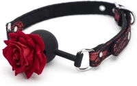 Rose Ball Gag Silicon Red