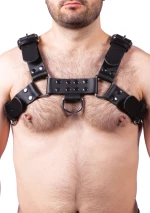 Leather Harness Buckle Black