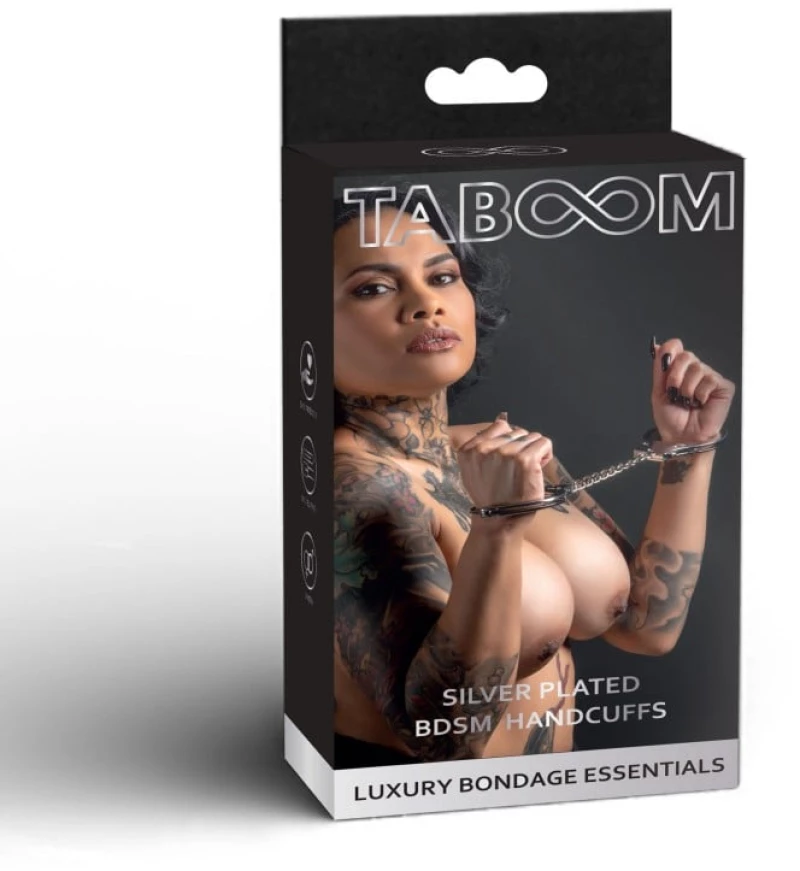 Ασημένιες Χειροπέδες BDSM Taboom