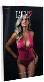 Heart Lace Teddy PINK