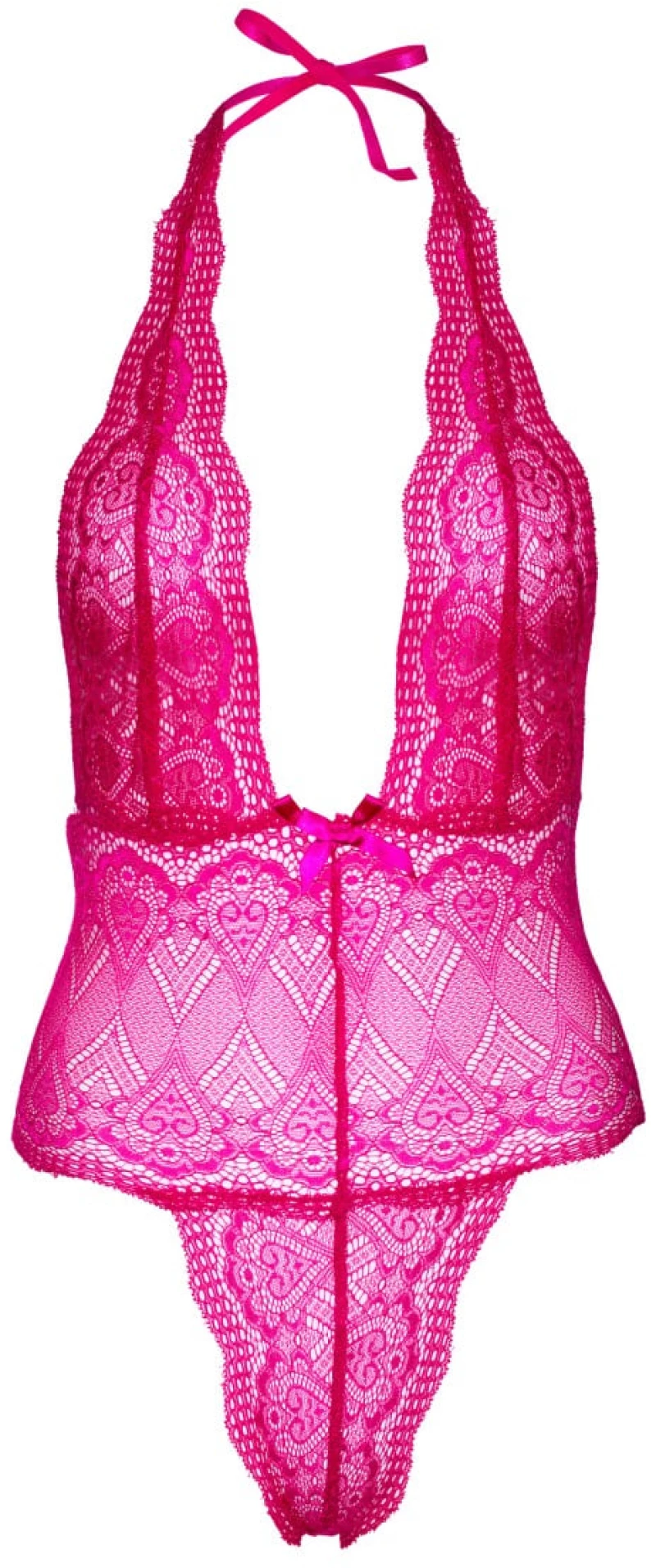 Heart Lace Teddy PINK