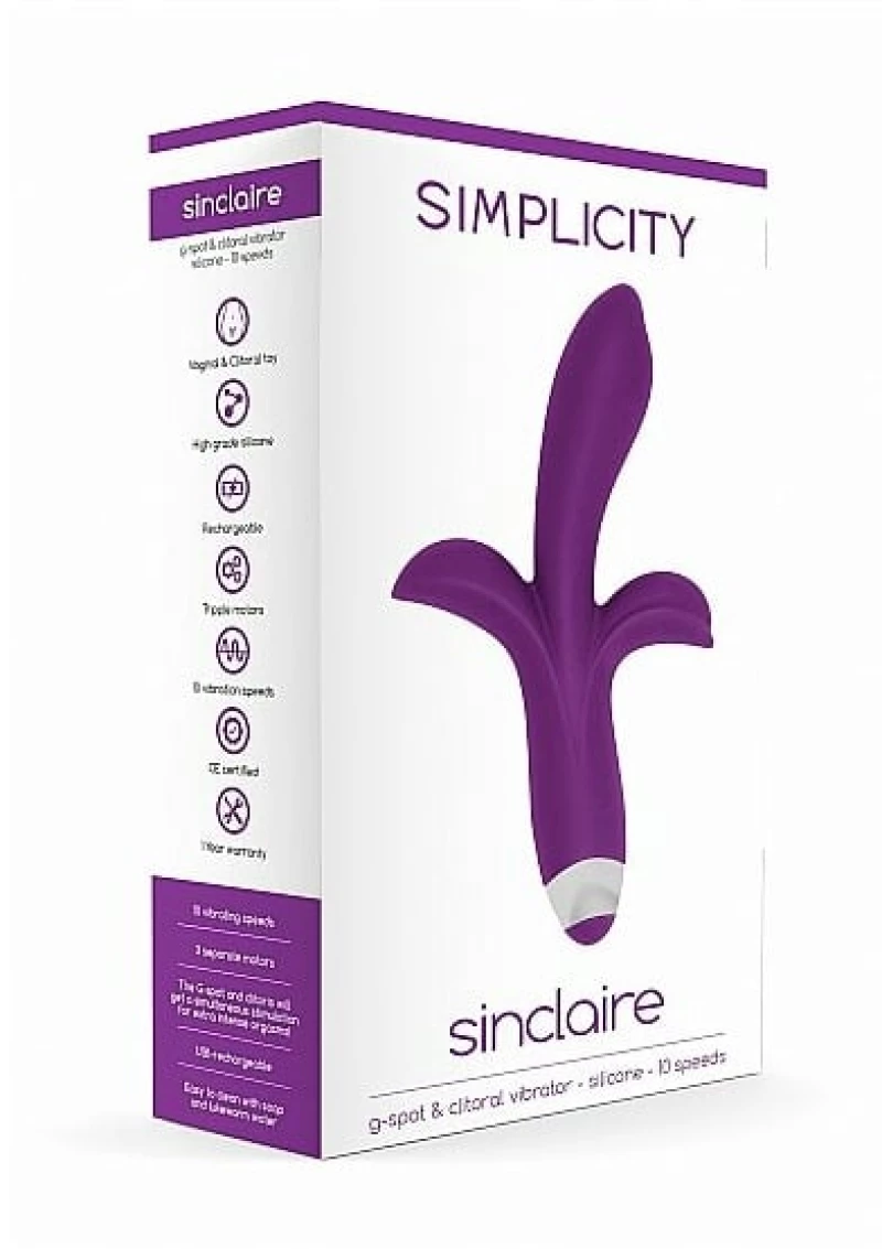 Δονητής Κουνελάκι Simplicity Sinclaire (Μωβ)