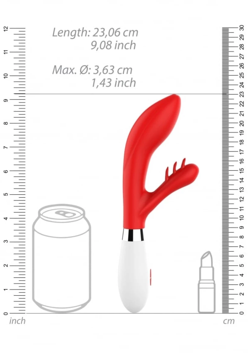 Agave - Ultra Soft Silicone - 10 Speeds - Red