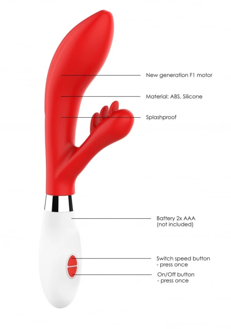 Agave - Ultra Soft Silicone - 10 Speeds - Red