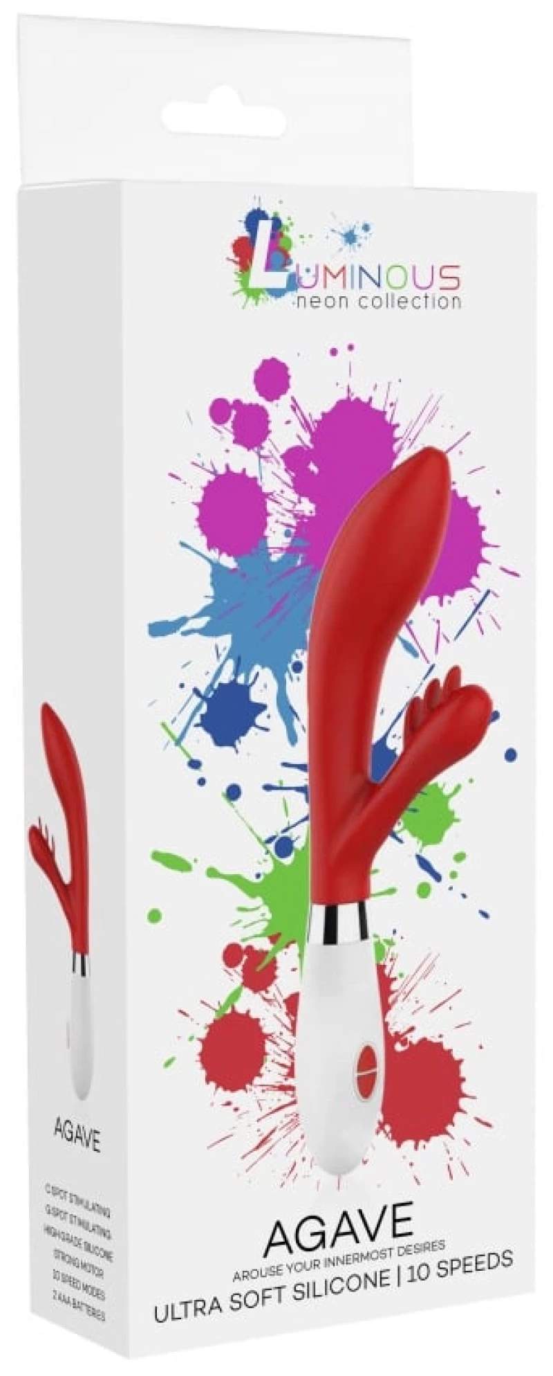 Agave - Ultra Soft Silicone - 10 Speeds - Red