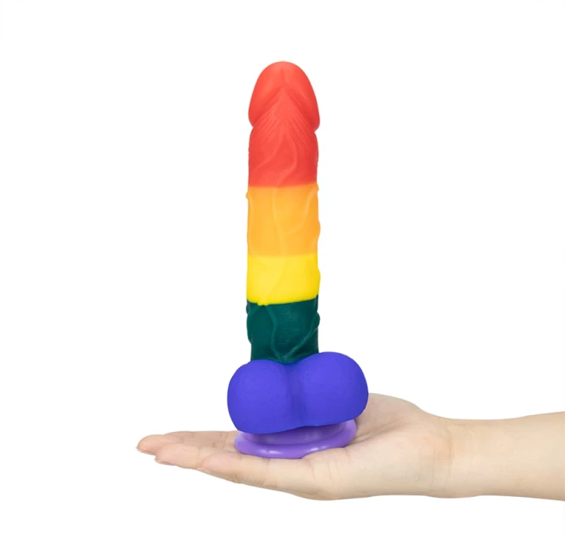 Dildo Realist Rainbow Silicon