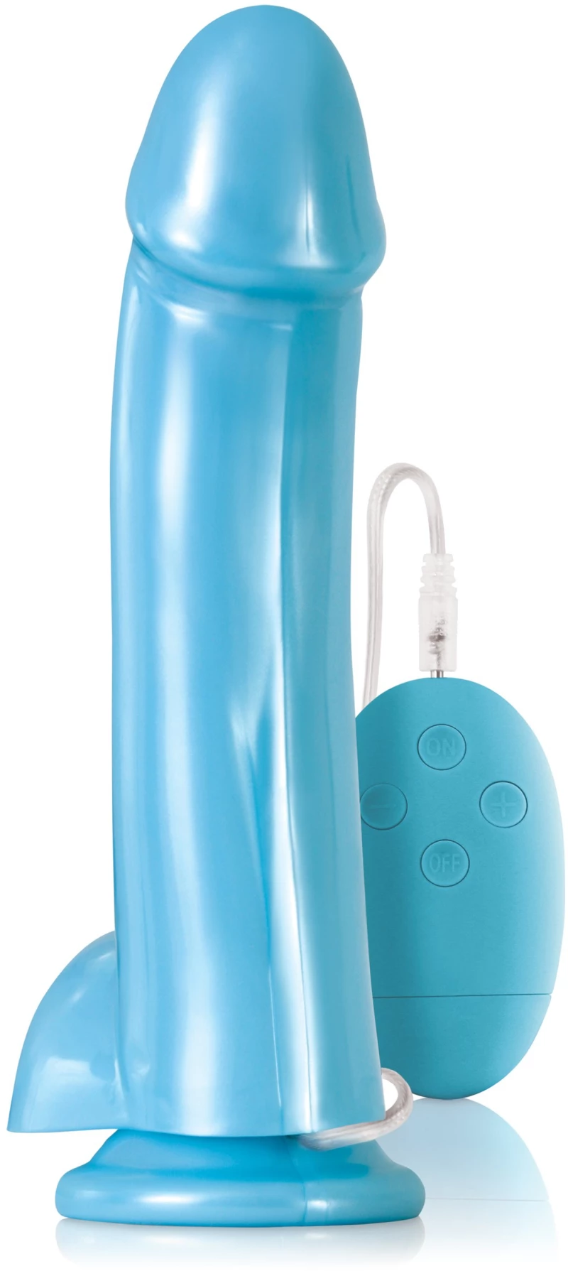 Ρεαλιστικός Δονητής Lollies Sugardaddy Vibrator 20 cm (Γαλάζιος) - NS Novelties