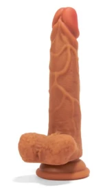 Ρεαλιστικό Ομοίωμα Πέους X-MEN Double Layer Silicone Dildo 19.5 cm (Καφέ) - X-Man