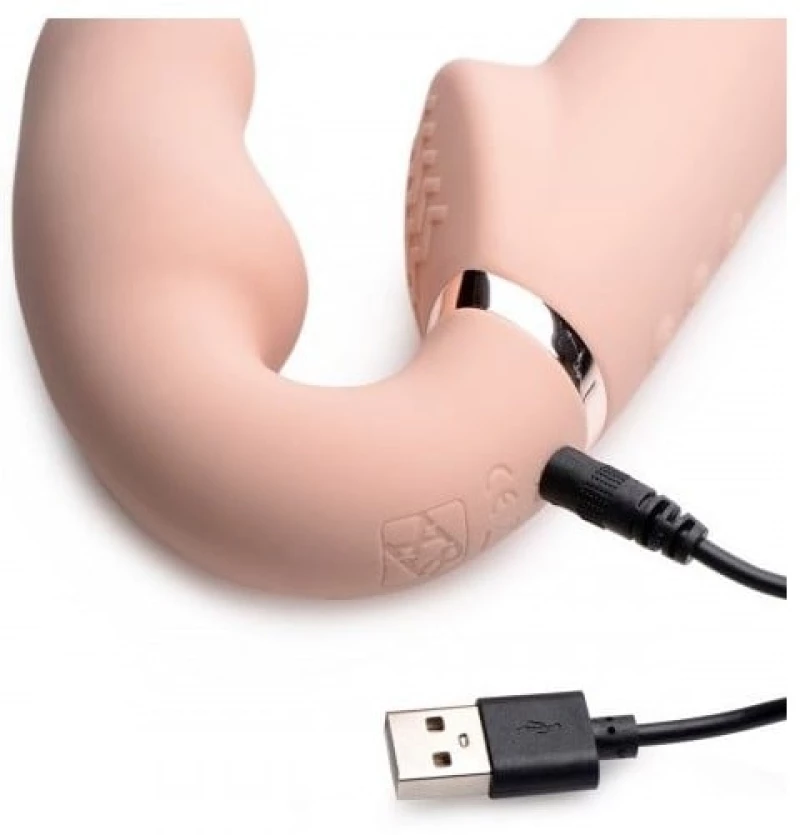 Swirl Vibrating Strapless Strap-On - Strap-U