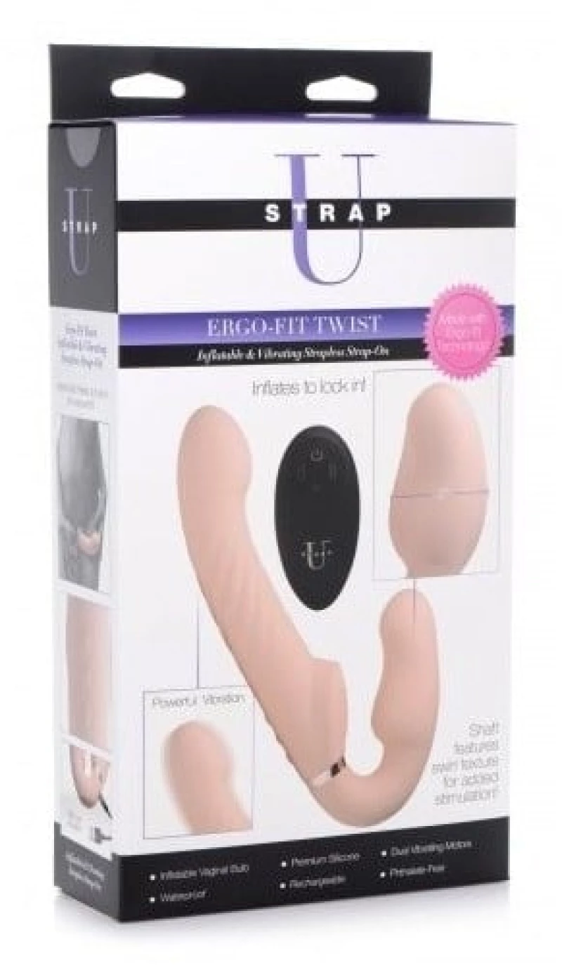 Swirl Vibrating Strapless Strap-On - Strap-U